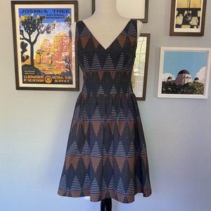 Diamond Desert A-line Sleeveless Dress